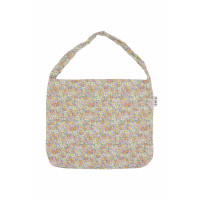 PASTEL FLOWER CORDUROY ECO BAG-PINK