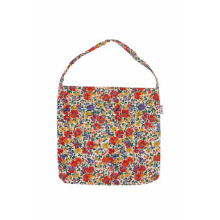PAINTING FLOWER ECO BAG-WHITE