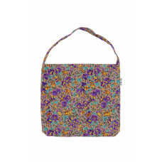 PAINTING FLOWER ECO BAG-SANDY BROWN