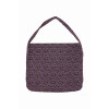 LEOPARD CORDUROY ECO BAG-REDDISH BROWN/PURPLE