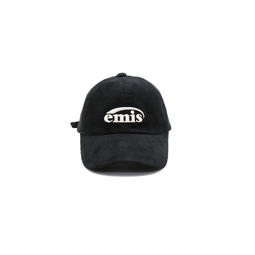 NEW LOGO CORDUROY EMIS CAP-BLACK