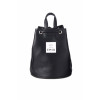 LEATHER MINI BACK PACK-BLACK