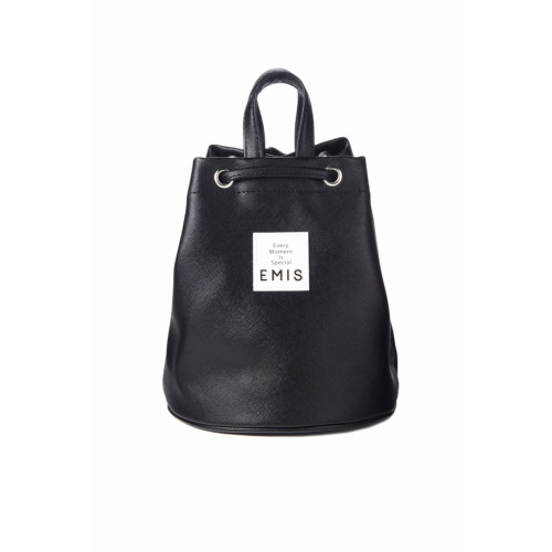 LEATHER MINI BACK PACK-BLACK