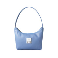 LEATHER HOBO BAG-BLUE