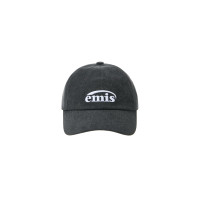 NEW LOGO PIGMENT BALL CAP-BLACK
