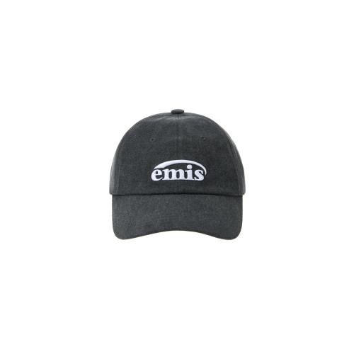 NEW LOGO PIGMENT BALL CAP-BLACK
