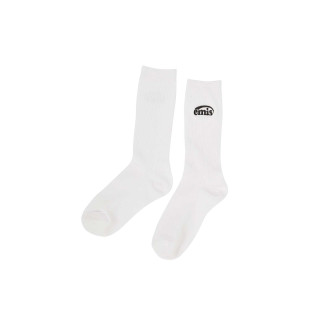 (WOMENS) NEW LOGO STITCH SOCKS-WHITE