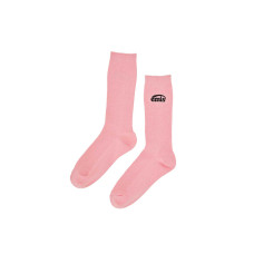 (WOMENS) NEW LOGO STITCH SOCKS-PINK