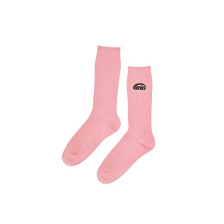 (WOMENS) NEW LOGO STITCH SOCKS-PINK