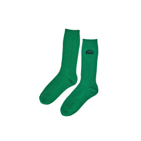(WOMENS) NEW LOGO STITCH SOCKS-GREEN