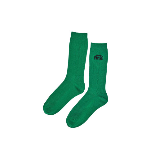 (WOMENS) NEW LOGO STITCH SOCKS-GREEN