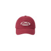 TONE ON TONE WAPPEN BALL CAP-RED