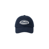 TONE ON TONE WAPPEN BALL CAP-NAVY