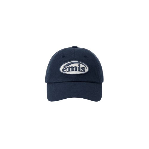 TONE ON TONE WAPPEN BALL CAP-NAVY