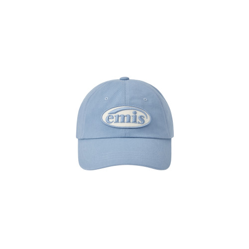 TONE ON TONE WAPPEN BALL CAP-SKY BLUE