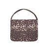 COTTON LEOPARD ECO BAG-BROWN