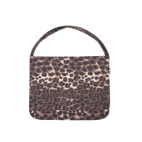 COTTON LEOPARD ECO BAG-BROWN