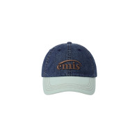 WASHED DENIM BALL CAP-BLUE/MINT