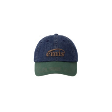 WASHED DENIM BALL CAP-BLUE/GREEN