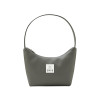 NEW LEATHER HOBO BAG-GRAY KHAKI