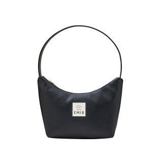 NEW LEATHER HOBO BAG-BLACK