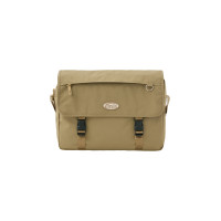 NYLON MESSENGER BAG-BEIGE