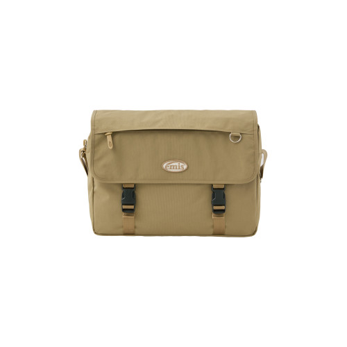 NYLON MESSENGER BAG-BEIGE