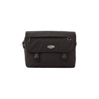 NYLON MESSENGER BAG-BLACK