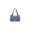 MINI CROSSED BODY CIRCULAR BAG-GRAY BLUE
