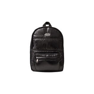 GLOSSY PADDED MINI BACKPACK-BLACK