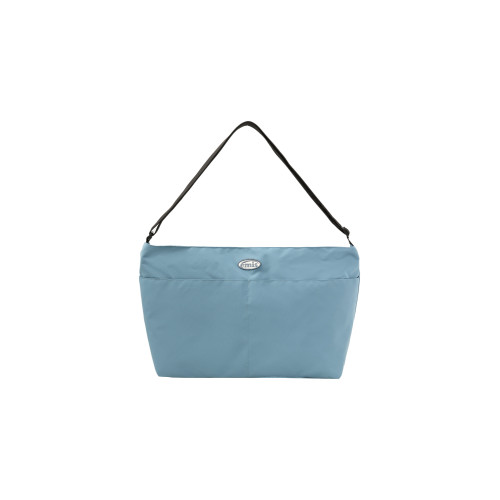 NYLON CROSSED BODY BAG-BLUE