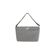 NYLON CROSSED BODY BAG-GRAY