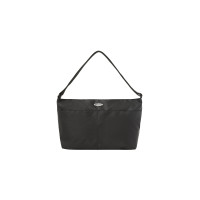 NYLON CROSSED BODY BAG-BLACK