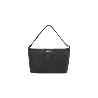 NYLON CROSSED BODY BAG-BLACK