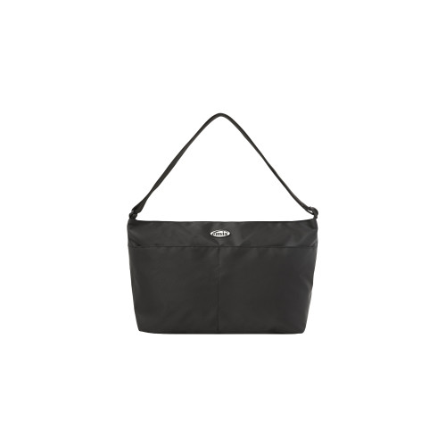 NYLON CROSSED BODY BAG-BLACK