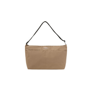NYLON CROSSED BODY BAG-BEIGE