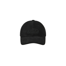 COTTON BRUSHED BALL CAP-BLACK