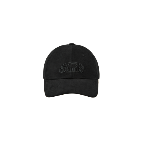 COTTON BRUSHED BALL CAP-BLACK