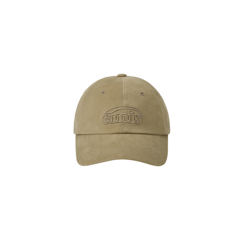 COTTON BRUSHED BALL CAP-BEIGE