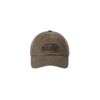 COTTON BRUSHED BALL CAP-BROWN