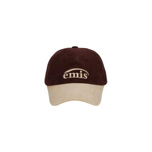 CORDUROY TWO-TONE BALL CAP-WINE