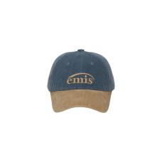 CORDUROY TWO-TONE BALL CAP-BLUE