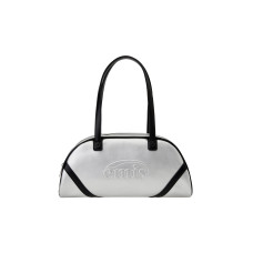 WIDE VINTAGE TOTE BAG-SILVER