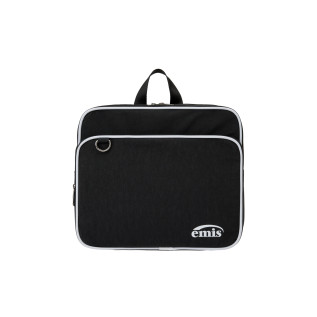 NYLON ZIP-POCKET BACKPACK-BLACK