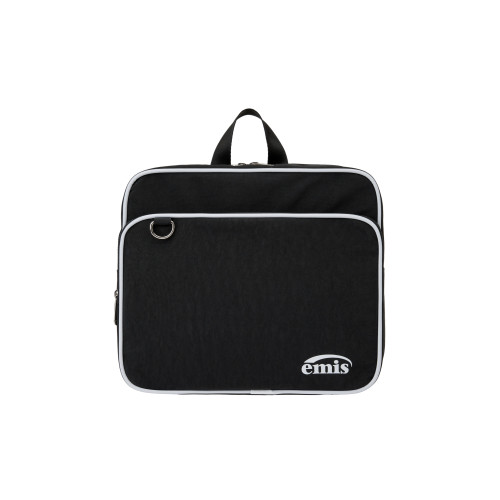NYLON ZIP-POCKET BACKPACK-BLACK