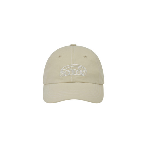 WHITE STITCH BALL CAP-LIGHT BEIGE