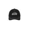 WHITE STITCH BALL CAP-BLACK