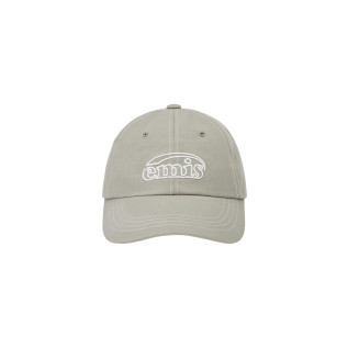 WHITE STITCH BALL CAP-GRAY