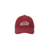 WHITE STITCH BALL CAP-RED