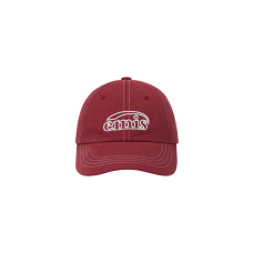 WHITE STITCH BALL CAP-RED